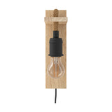 Sirvena Wall Light - Black & Brown