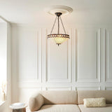 Brindleigh Medium 3 Light Tiffany Inverted Pendant - Multicoloured