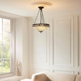 Brindleigh Medium 3 Light Tiffany Inverted Pendant - Multicoloured