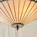 Brindleigh Medium 3 Light Tiffany Inverted Pendant - Multicoloured