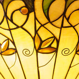 Larncombe 3 Light Tiffany Inverted Pendant - Multicoloured