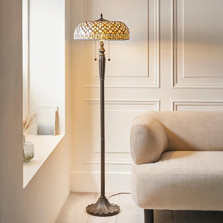 Ravenstead Tiffany Floor Lamp - Multicoloured
