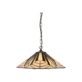 Larkbury 3 Light Tiffany Pendant - Black