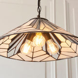Larkbury 3 Light Tiffany Pendant - Black