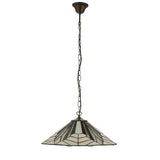 Larkbury 3 Light Tiffany Pendant - Black