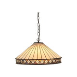 Brindleigh 3 Light Tiffany Pendant - Multicoloured
