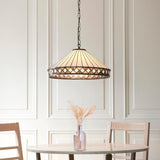 Brindleigh 3 Light Tiffany Pendant - Multicoloured