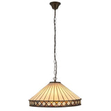 Brindleigh 3 Light Tiffany Pendant - Multicoloured
