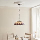 Pentleigh Large 3 Light Tiffany Pendant - Multicoloured