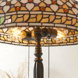 Ravenstead Large Tiffany Table Lamp - Multicoloured