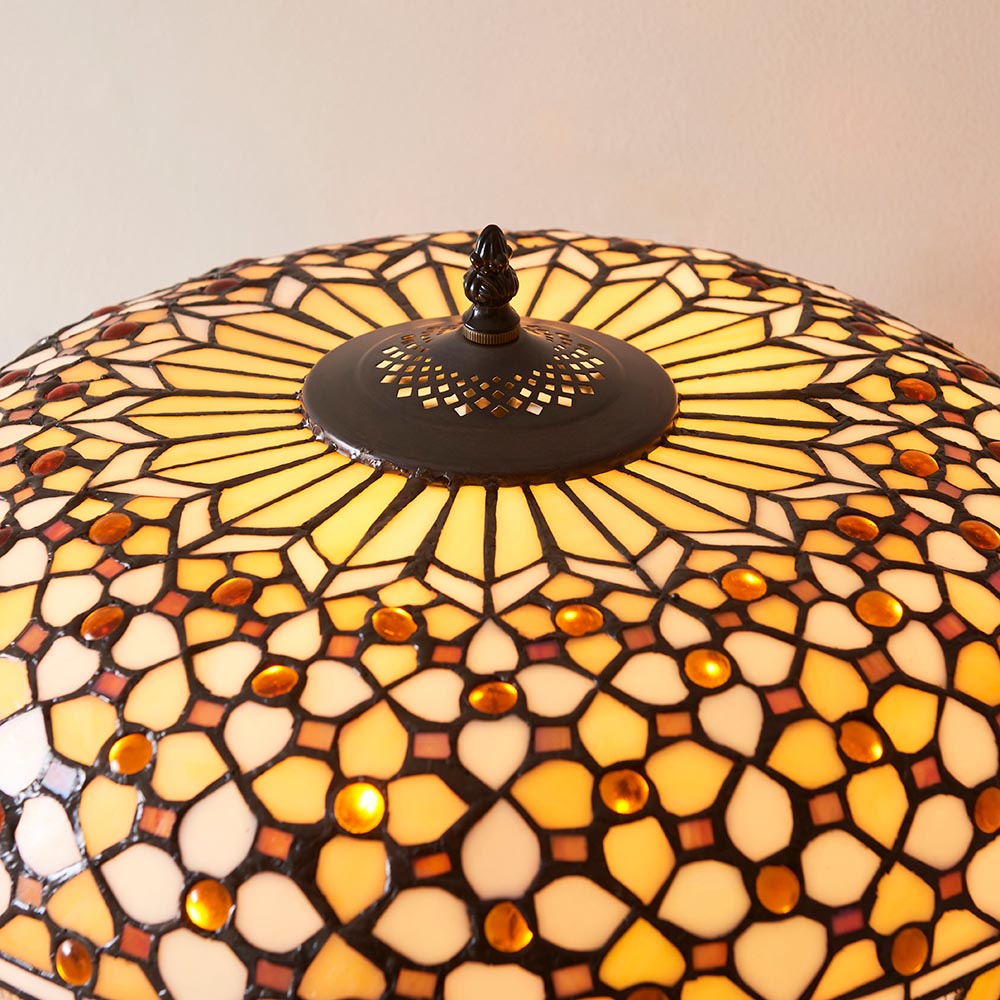 Ravenstead Large Tiffany Table Lamp - Multicoloured
