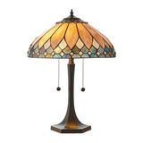 Marlgrove Medium Tiffany Table Lamp - Multicoloured
