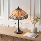 Marlgrove Medium Tiffany Table Lamp - Multicoloured