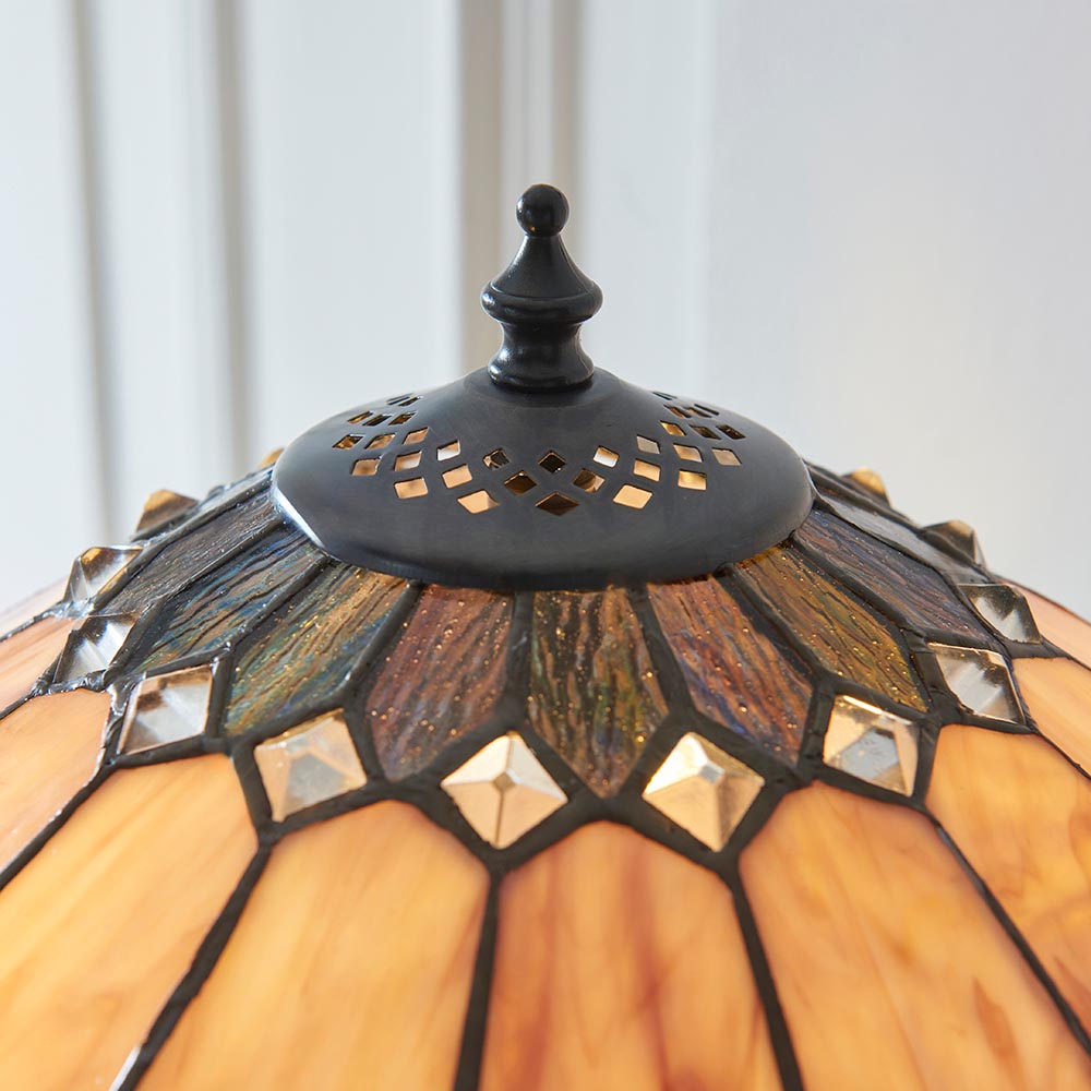Marlgrove Medium Tiffany Table Lamp - Multicoloured