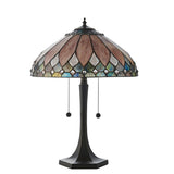 Marlgrove Medium Tiffany Table Lamp - Multicoloured