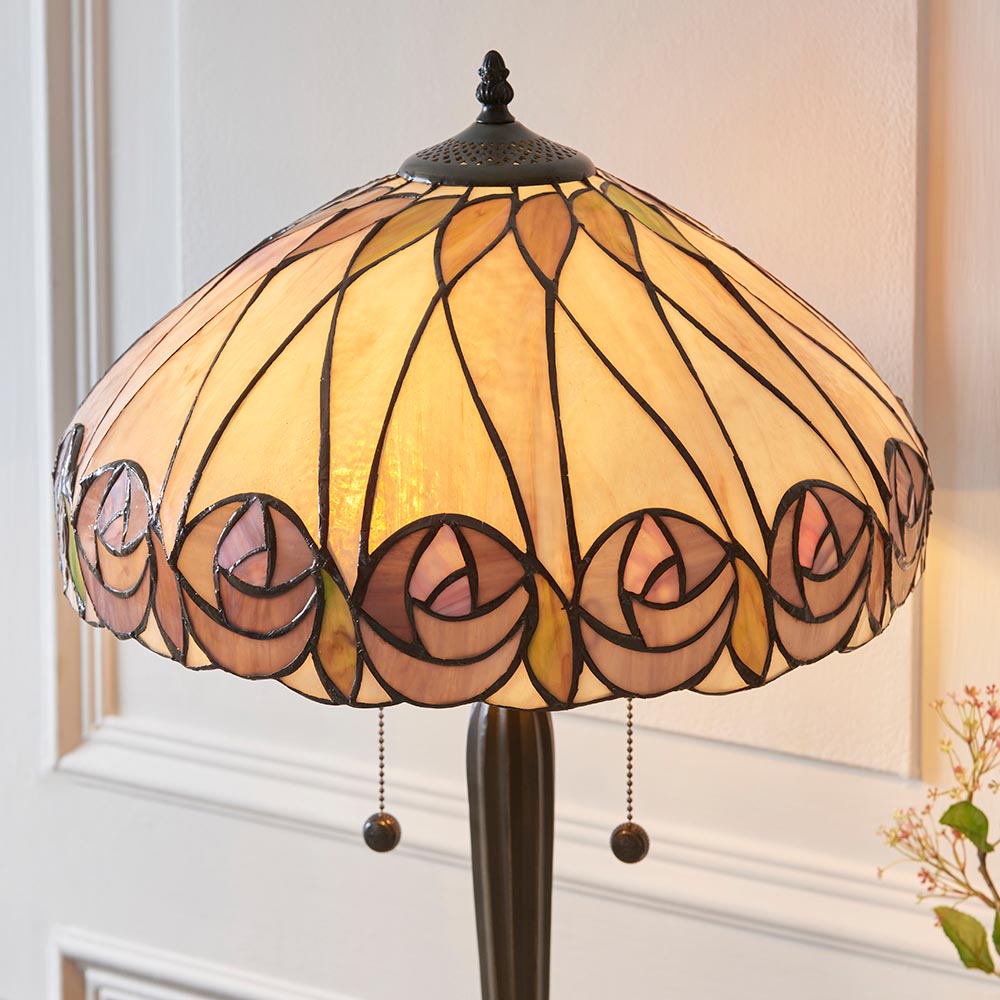 Pentleigh Large Tiffany Table Lamp - Multicoloured
