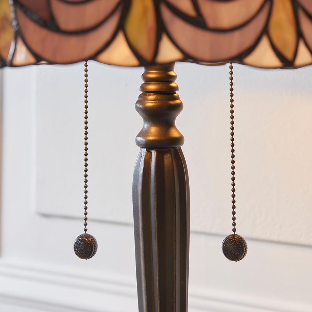 Pentleigh Large Tiffany Table Lamp - Multicoloured