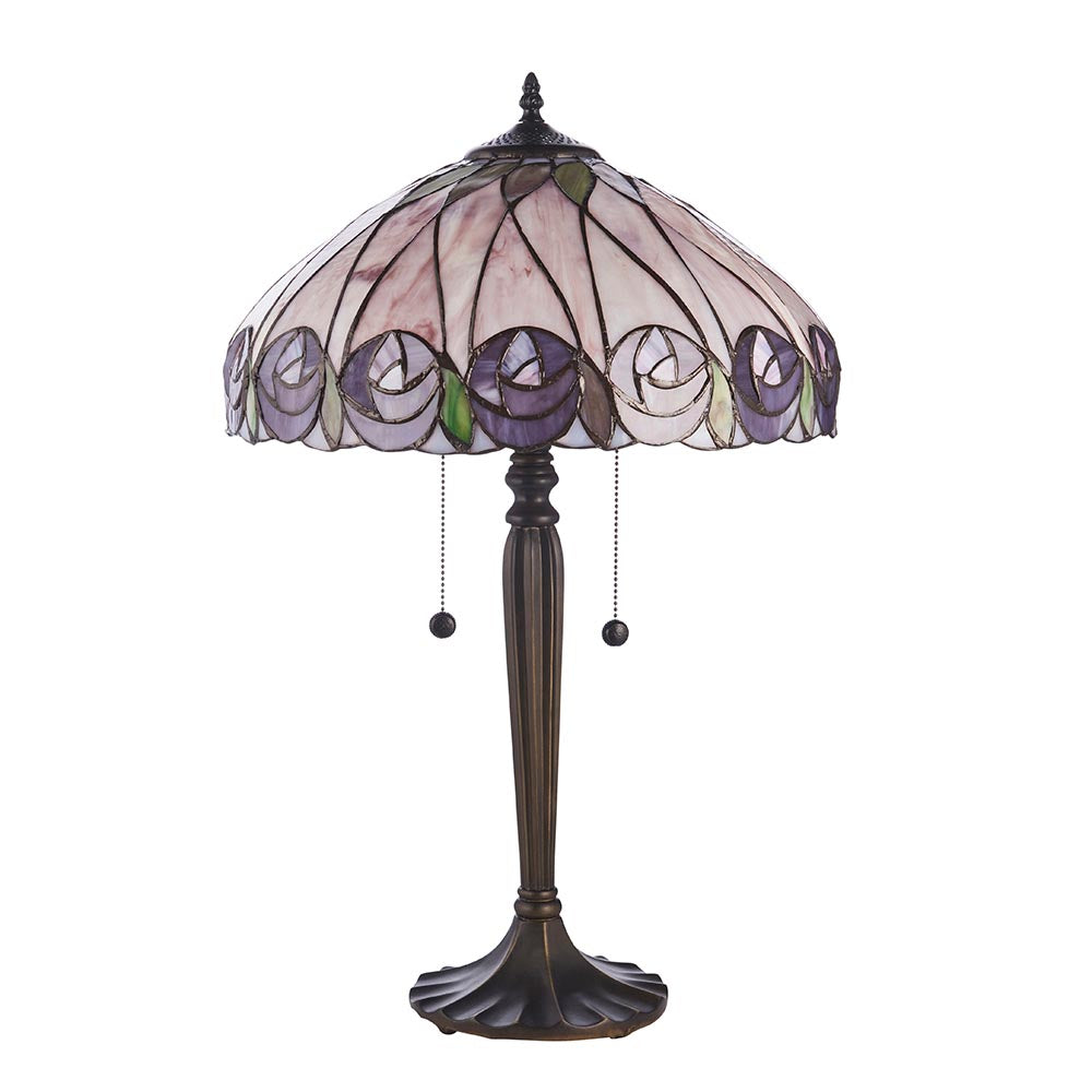 Pentleigh Large Tiffany Table Lamp - Multicoloured