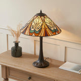 Elderford Tiffany Table Lamp - Multicoloured