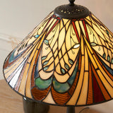 Elderford Tiffany Table Lamp - Multicoloured