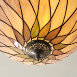 Pentleigh Medium 2 Light Tiffany Flush Ceiling Light - Multicoloured