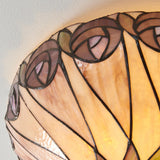 Pentleigh Medium 2 Light Tiffany Flush Ceiling Light - Multicoloured