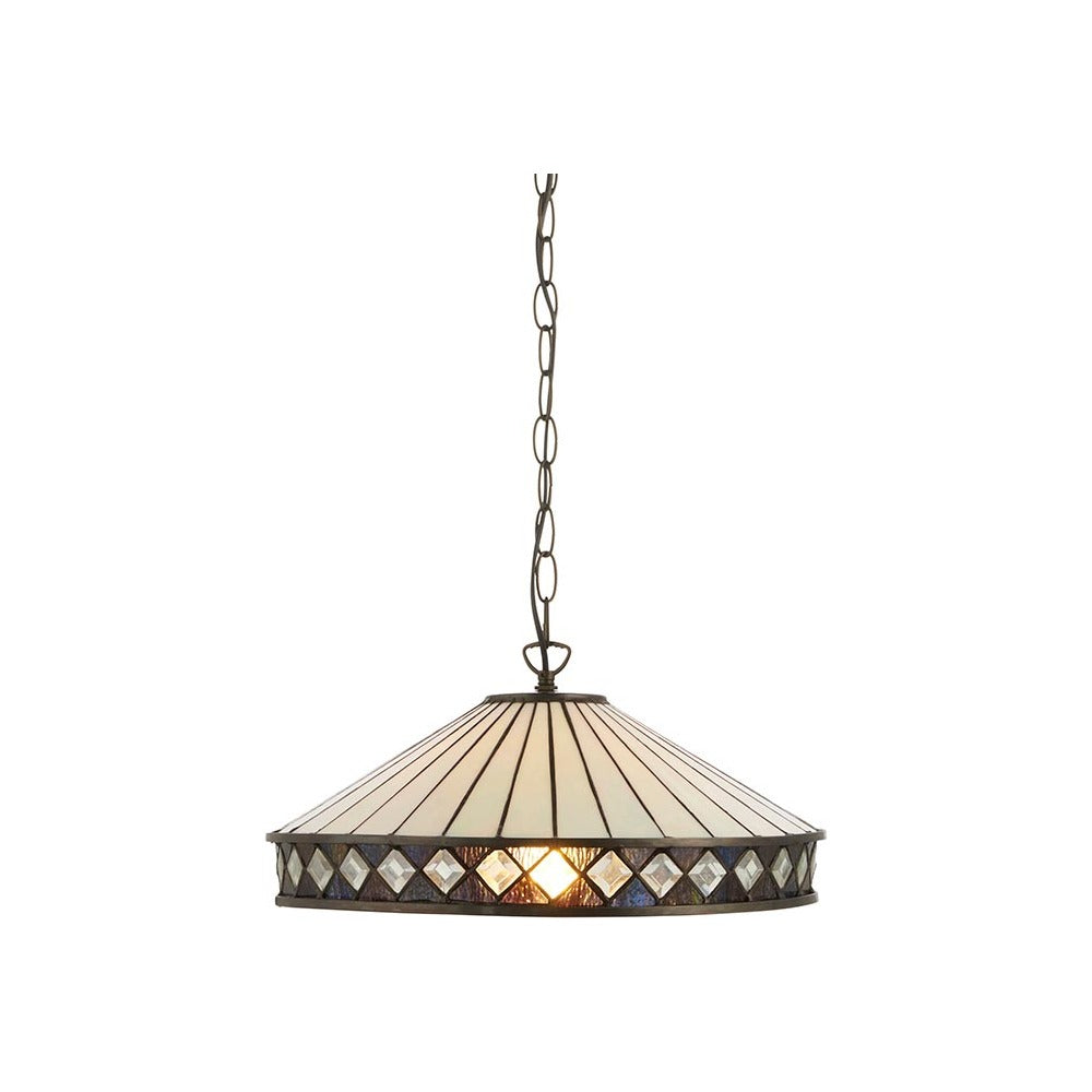 Brindleigh Medium Single Tiffany Pendant - Multicoloured