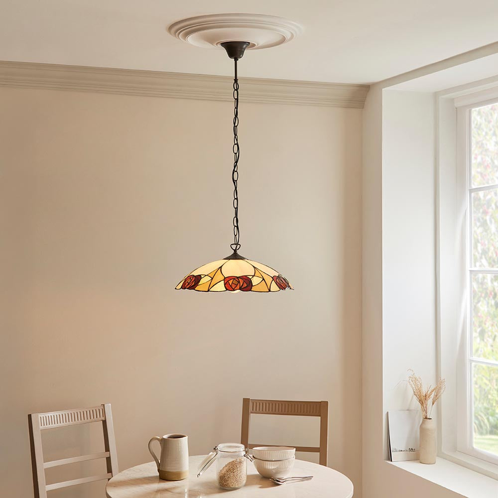 Kelverton Large Tiffany Pendant - Multicoloured