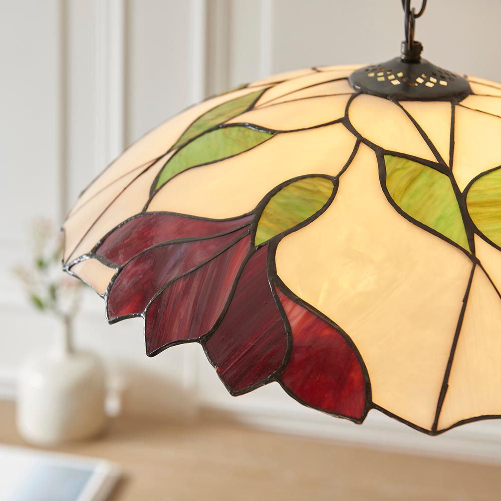 Amberhurst Large Tiffany Pendant - Multicoloured