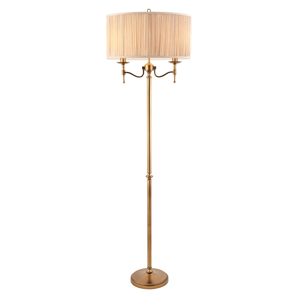 Ambledale Floor Lamp - Antique Brass
