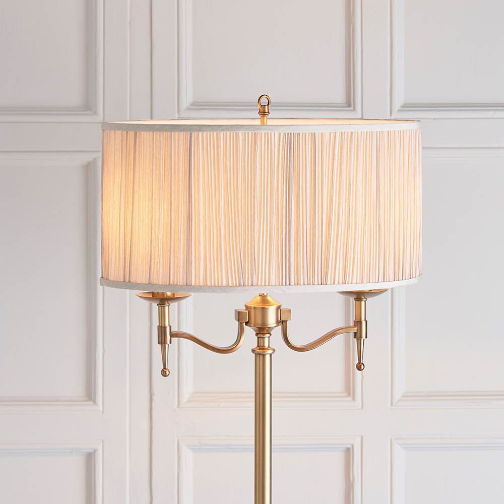 Ambledale Floor Lamp - Antique Brass