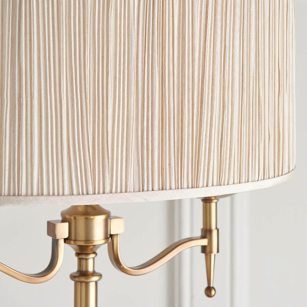 Ambledale Floor Lamp - Antique Brass
