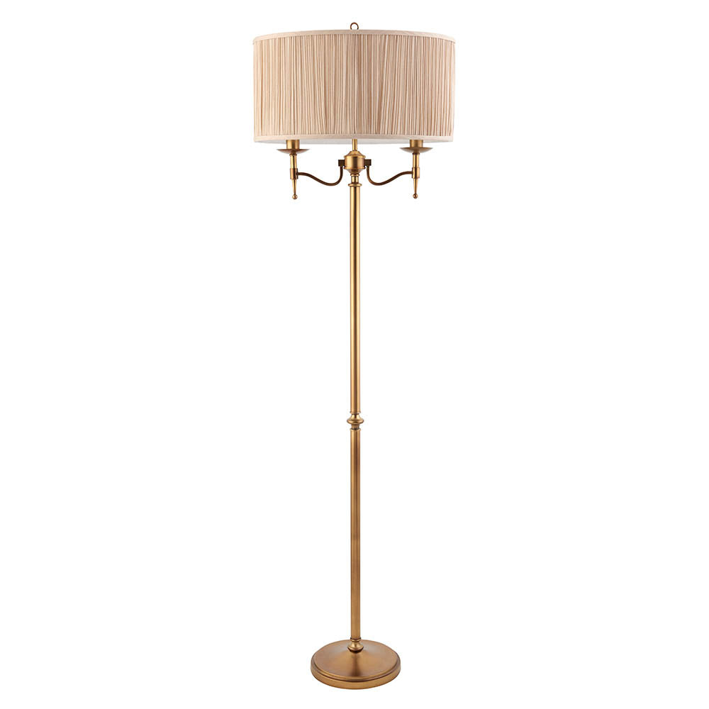 Ambledale Floor Lamp - Antique Brass