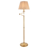 Ambledale Swing Arm Floor Lamp - Antique Brass