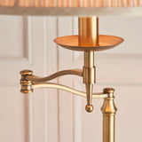 Ambledale Swing Arm Floor Lamp - Antique Brass