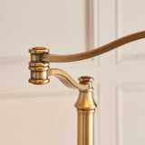 Ambledale Swing Arm Floor Lamp - Antique Brass