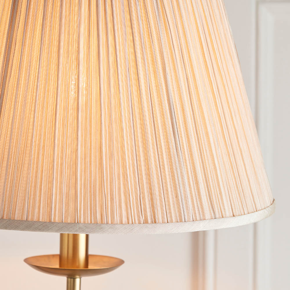 Ambledale Swing Arm Floor Lamp - Antique Brass
