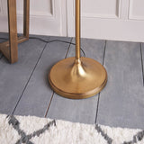 Ambledale Swing Arm Floor Lamp - Antique Brass