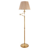 Ambledale Swing Arm Floor Lamp - Antique Brass