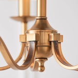 Ambledale 5 Light Chandelier - Antique Brass
