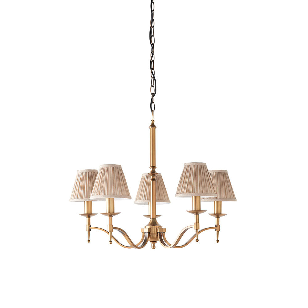 Ambledale 5 Light Chandelier - Antique Brass