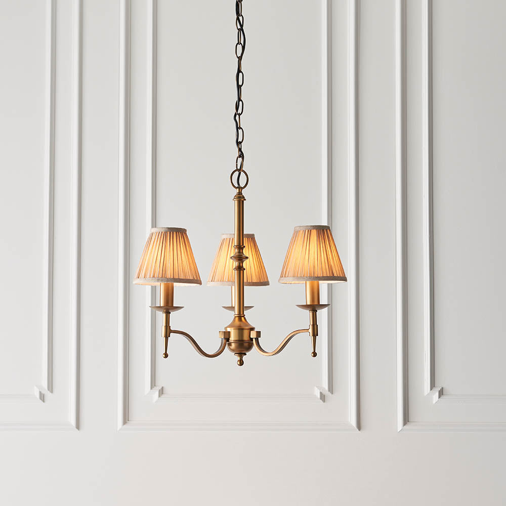 Ambledale 3 Light Pendant - Antique Brass