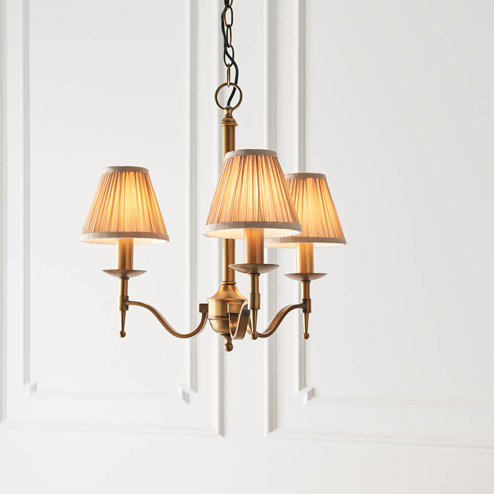 Ambledale 3 Light Pendant - Antique Brass