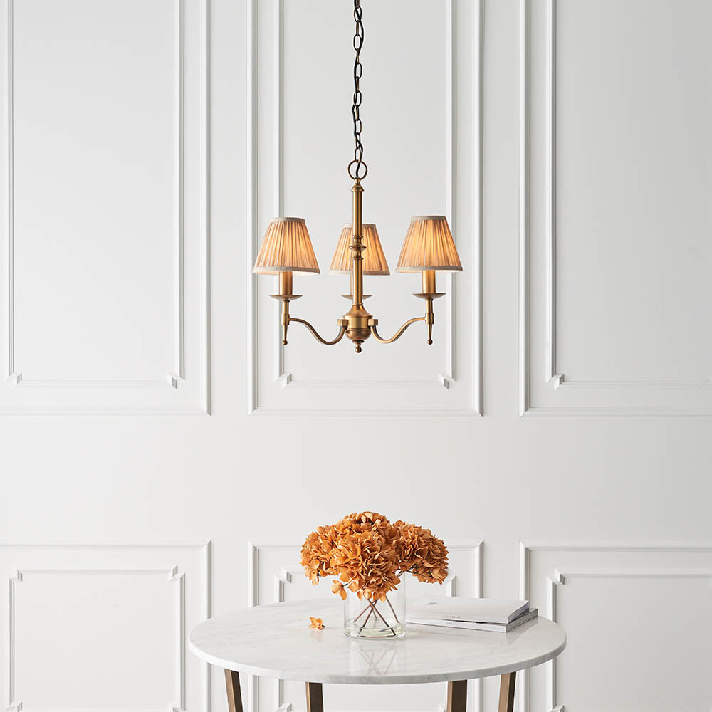 Ambledale 3 Light Pendant - Antique Brass