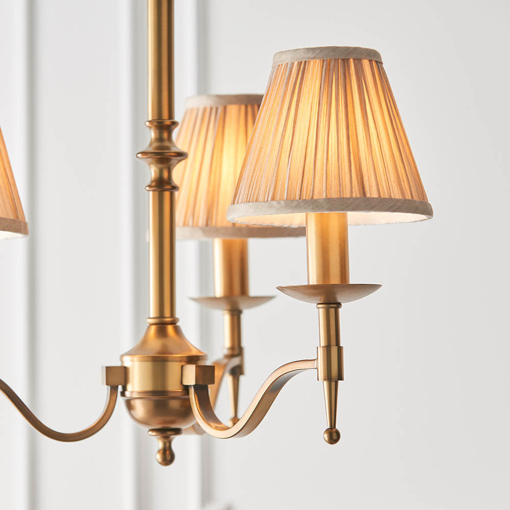 Ambledale 3 Light Pendant - Antique Brass