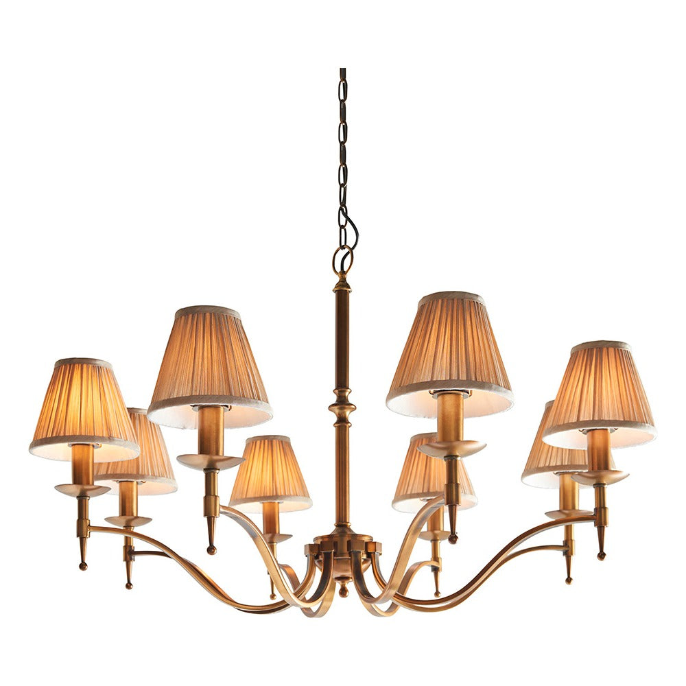 Ambledale 8 Light Pendant - Antique Brass