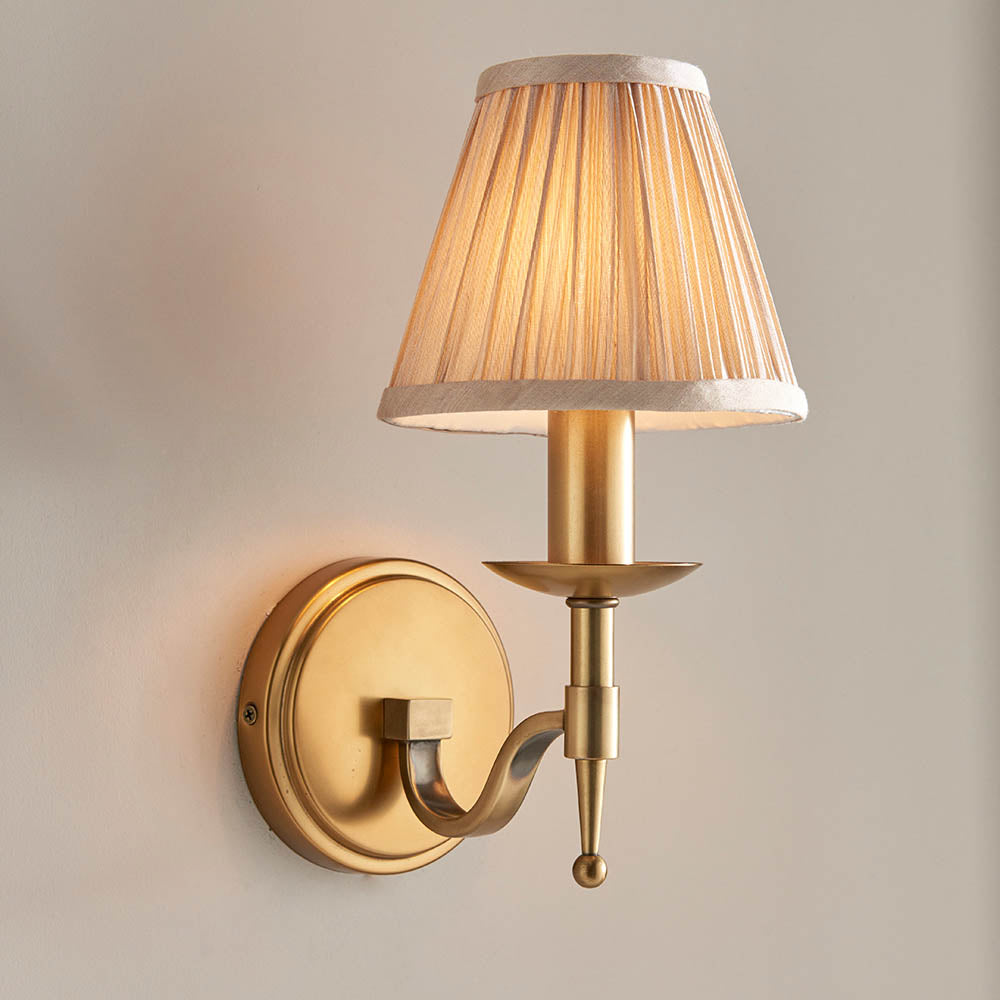 Ambledale Single Wall Light - Antique Brass