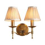 Ambledale Twin Wall Light - Antique Brass