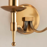 Ambledale Twin Wall Light - Antique Brass