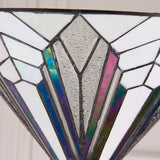 Larkbury Uplighter Tiffany Floor Lamp - Black